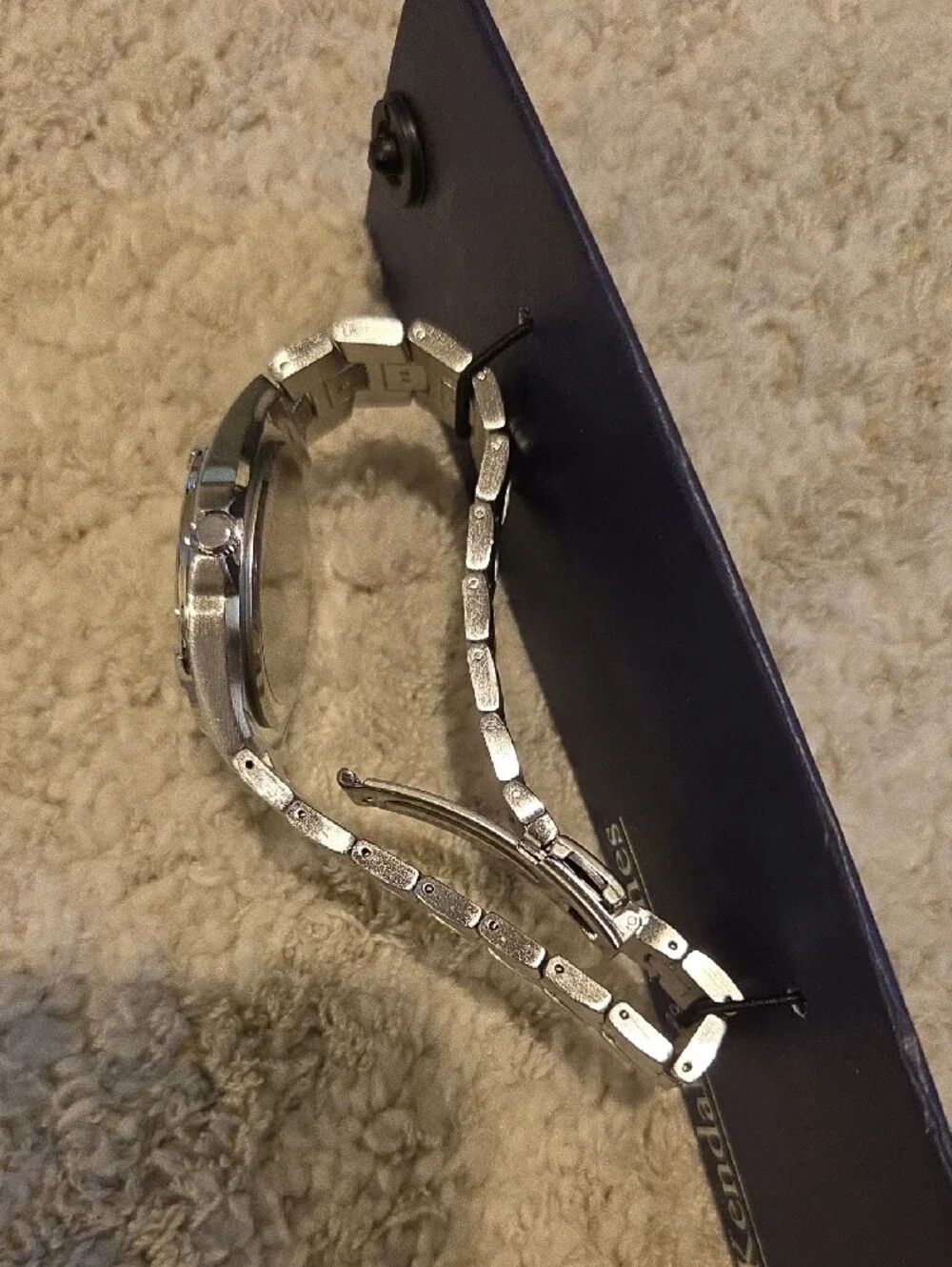 Kendall & James Silver Men's Quartz Bracelet Watch - Silver Dial